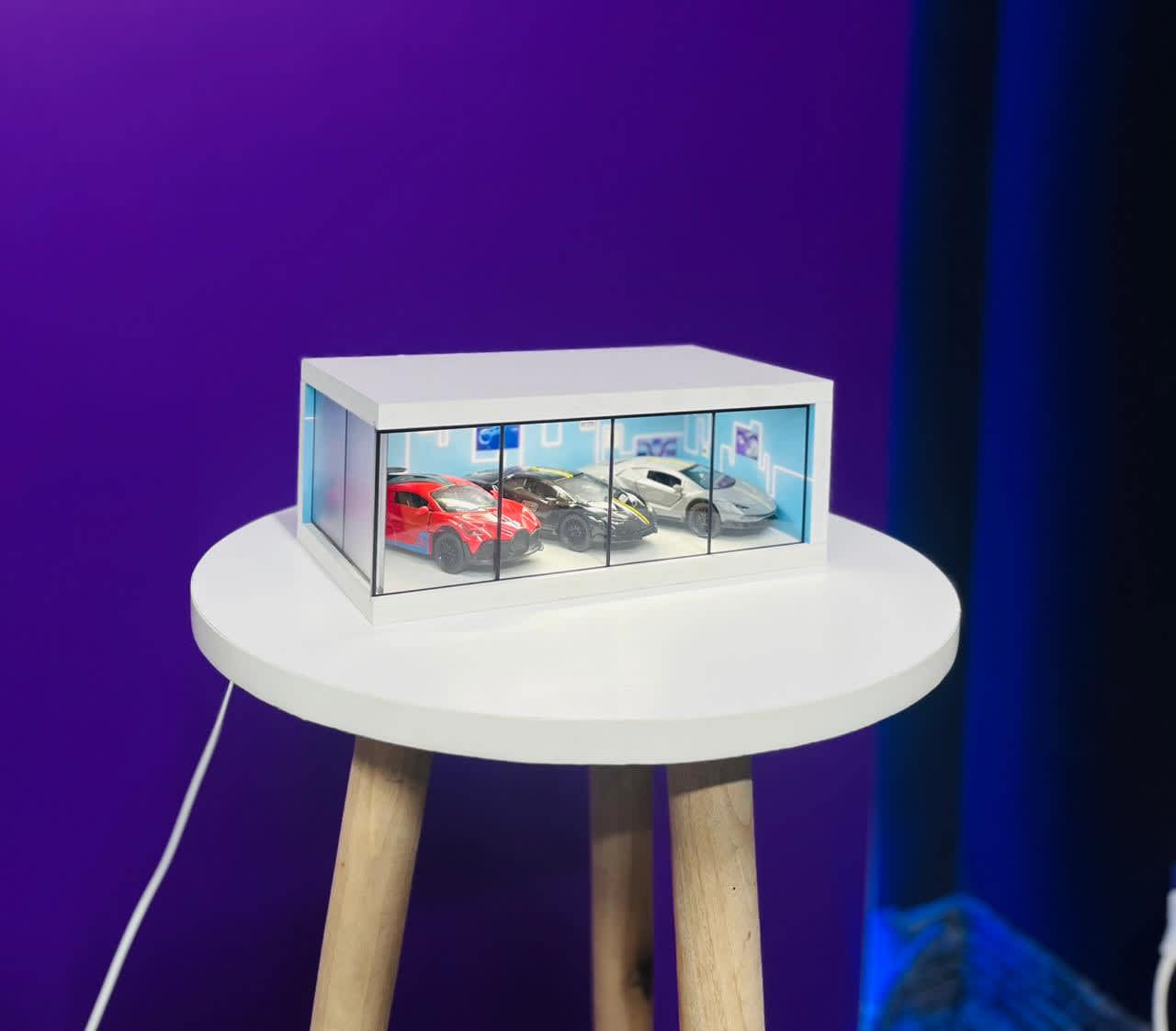 DIORAMA GARAGE WITH THREE RANDOM CAR FREE