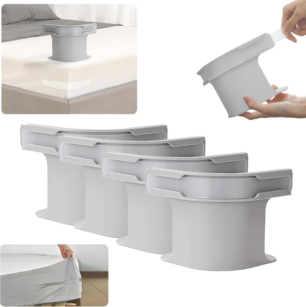 Smart Bedsheet Lock Holder For All Mattress Sizes (4 Pieces) – No More Sheet Slipping!